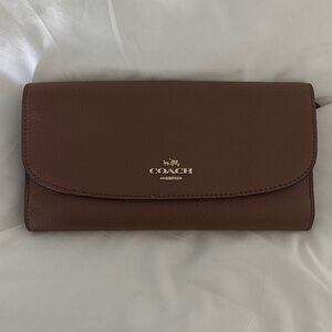 Coach Chocolate Brown Leather Wallet
